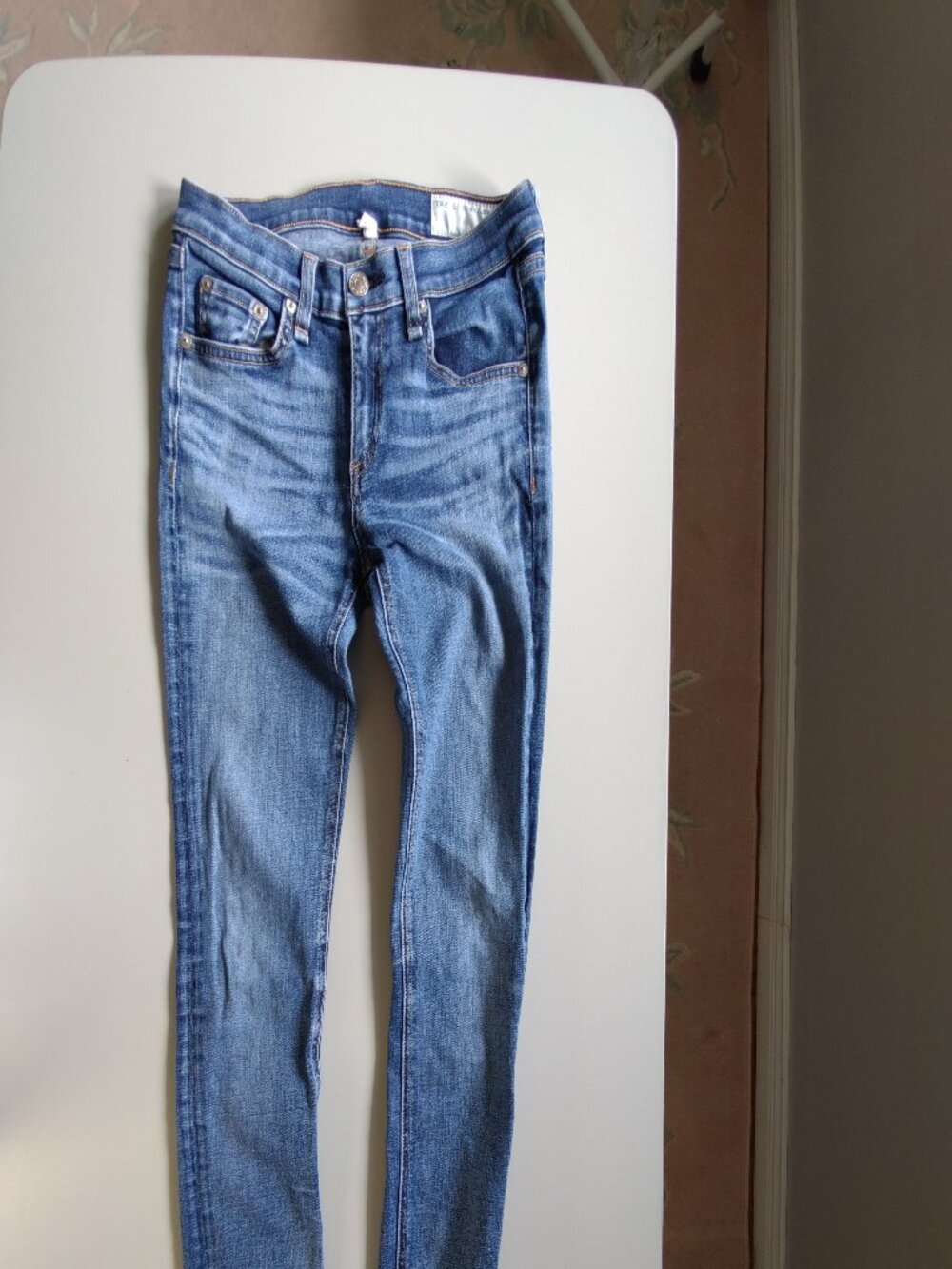 Rag and Bone women's jeans size 25 blue skinny low rise
